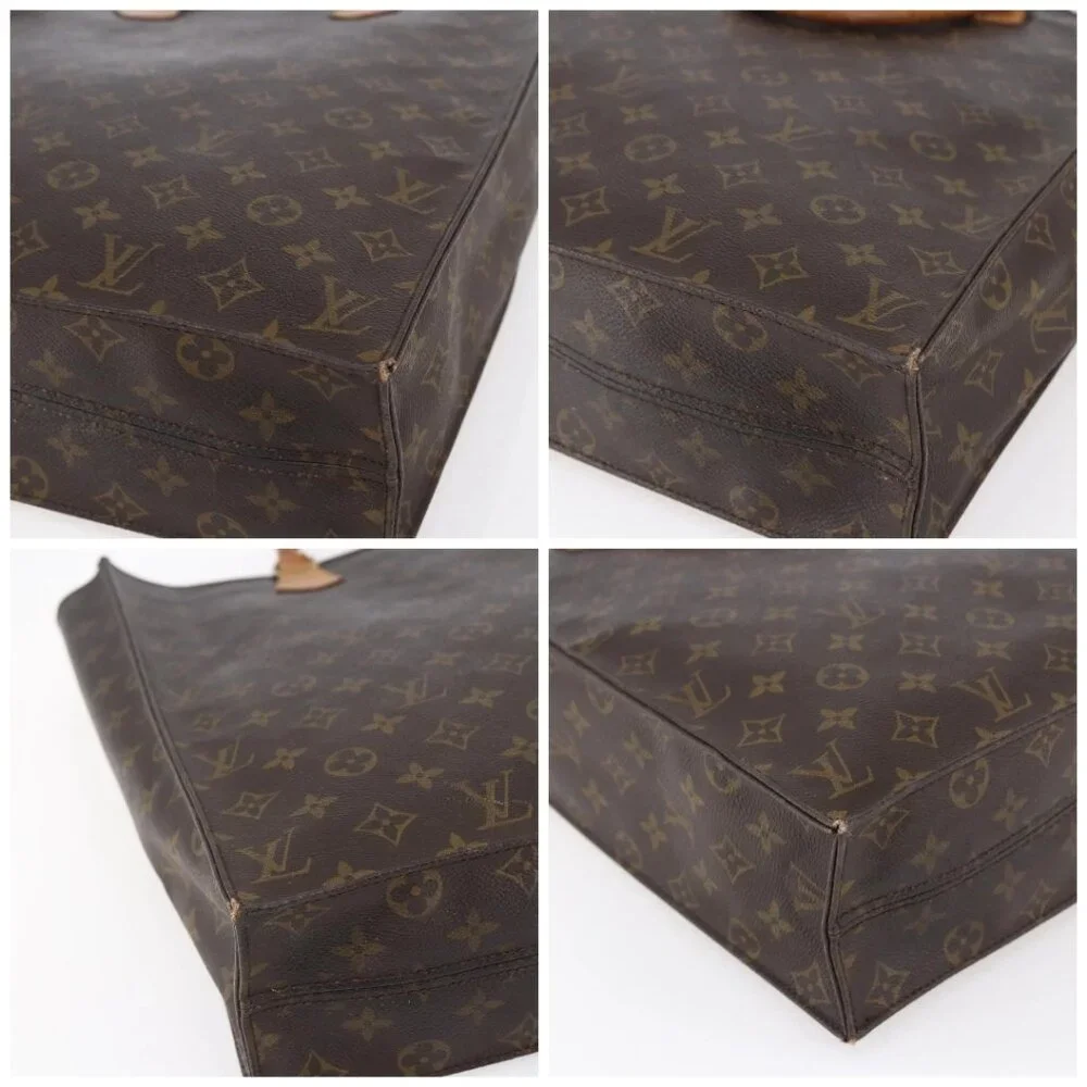 LOUIS VUITTON Monogram Sac Plat Hand Bag